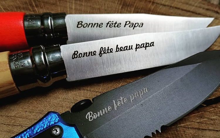 couteau personnalisé bonne fête papa